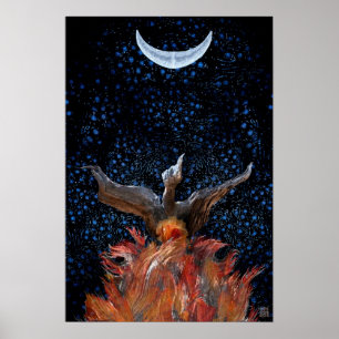 Out of the Flames: Phoenix Rising Print-Poster Poster