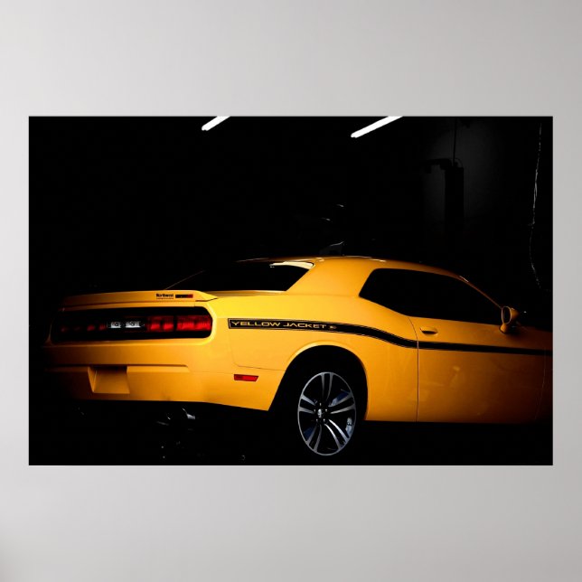 Out of the Hive - Dodge Challenger SRT8 Yellow Jac Poster (Front)