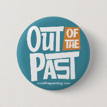 Out of the Past Button - Blue