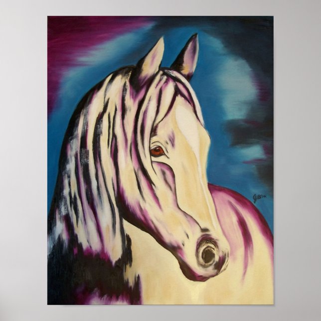 Out of the Storm Fine Equestrian Art Print (Front)
