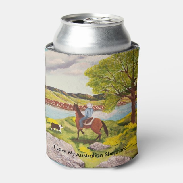 Out of the West Painting custom Can Cooler (Can Front)
