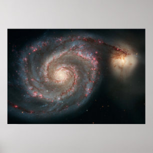 Out of This Whirl-the Whirlpool Galaxy (M51) and C Poster