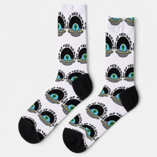 Out Of This World Alien UFO Space Socks