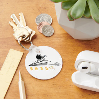 out-of-this-world astronaut 2025 grad keychain