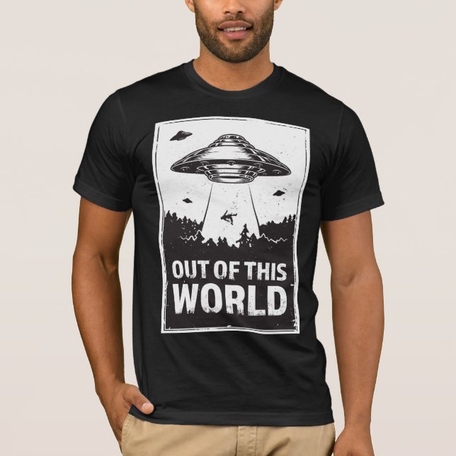 OUT OF THIS WORLD Basic Bella Canvas T-S T-Shirt (Front)