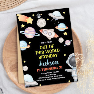 Out of this world birthday Birthday Invitations