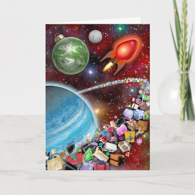 Out of this World Christmas Holiday Card (Front)