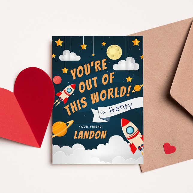 Out of This World Classroom Valentine's Day Card (Creator Uploaded)