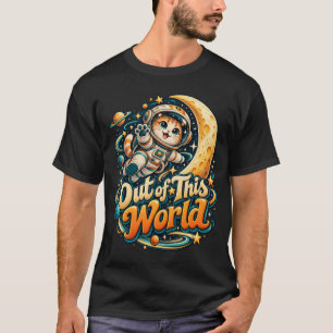 Out of This World Cute Astronaut Cat Space T-Shirt