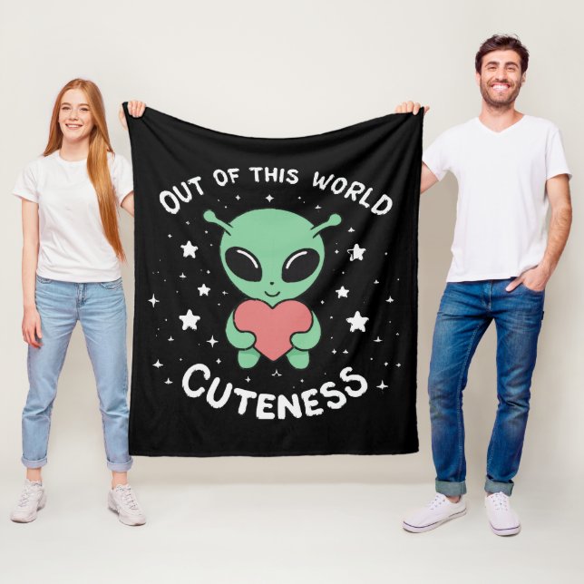 Out of This World Cuteness Fleece Blanket (In Situ)