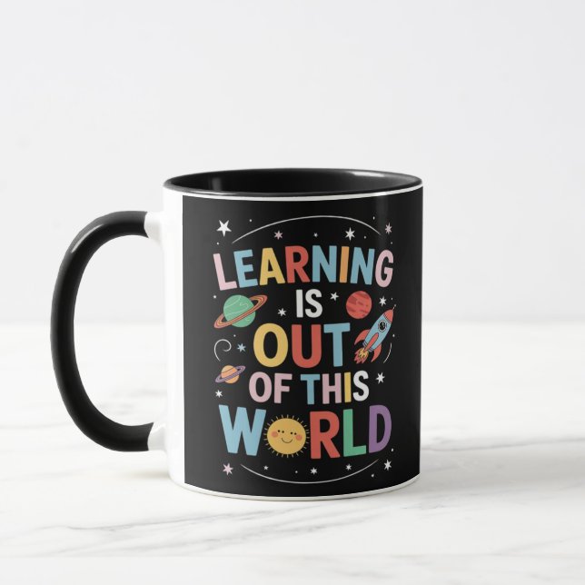 Out of This World Funny Trending Meme Quote  Mug (Left)