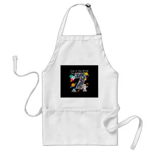Out Of This World I'm 7 Outer Space 7 Year Old 7th Standard Apron