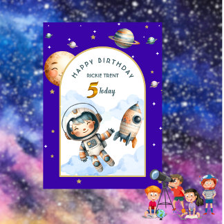 Out of this World Kids Birthday Card