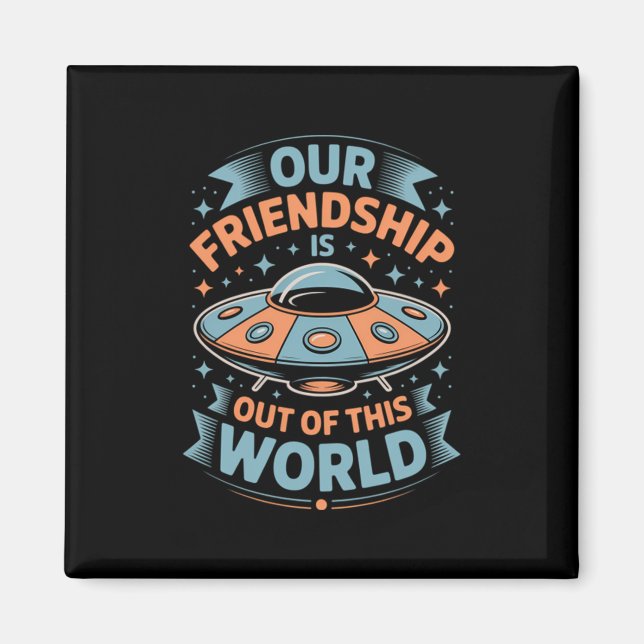 Out of This World Meme Viral Funny Quote Meme Magnet (Front)