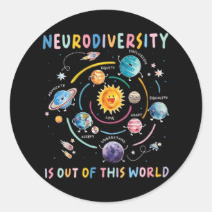 Out of This World Meme Viral Quote Meme Classic Round Sticker