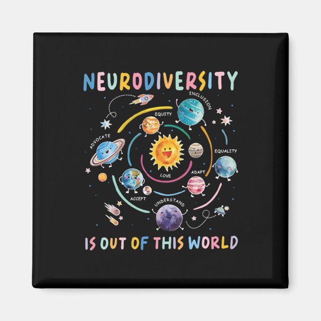 Out of This World Meme Viral Quote Meme Magnet (Front)