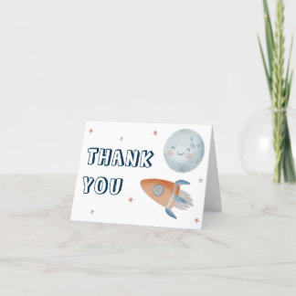 Out of This World Outer Space Thank You Card