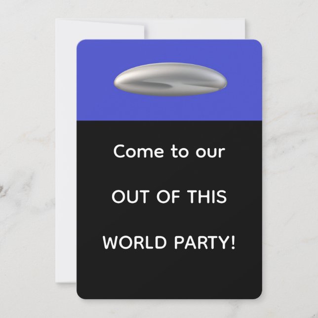 Out of This World Party Invitation (Front)