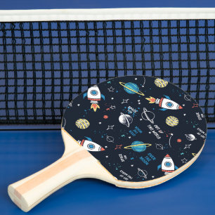Out of This World Space Pattern Ping Pong Paddle