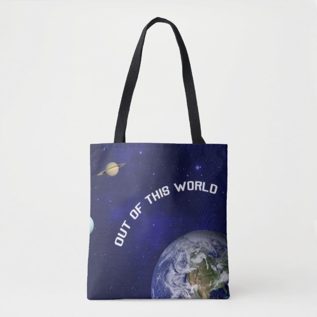 Out of this World Space Theme Tote Bag (Front)