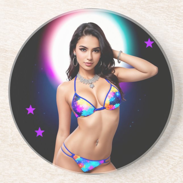 Out of this World Swimsuit Model Coaster (Front)