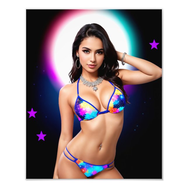 Out of this World Swimsuit Model Photo Print (Front)
