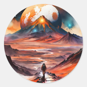 Out of this World - The Path Ahead Classic Round Sticker
