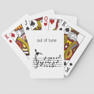 Out of Tune, toucan joining songbirds Playing Cards