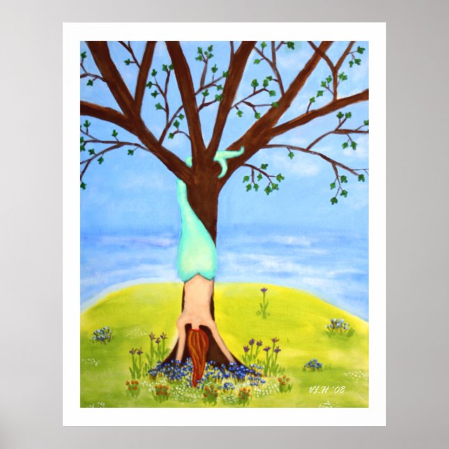 "Out Of Water" Mermaid Large Print (Front)