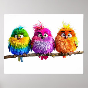 Out on a limb -- Birds Poster