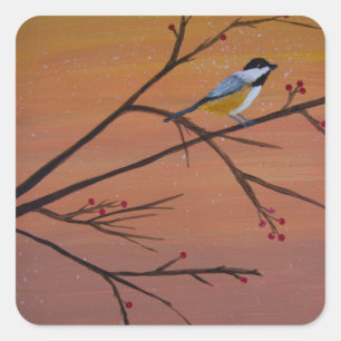 Out on a Limb Square Sticker