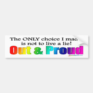 Out & Proud Bumper Sticker