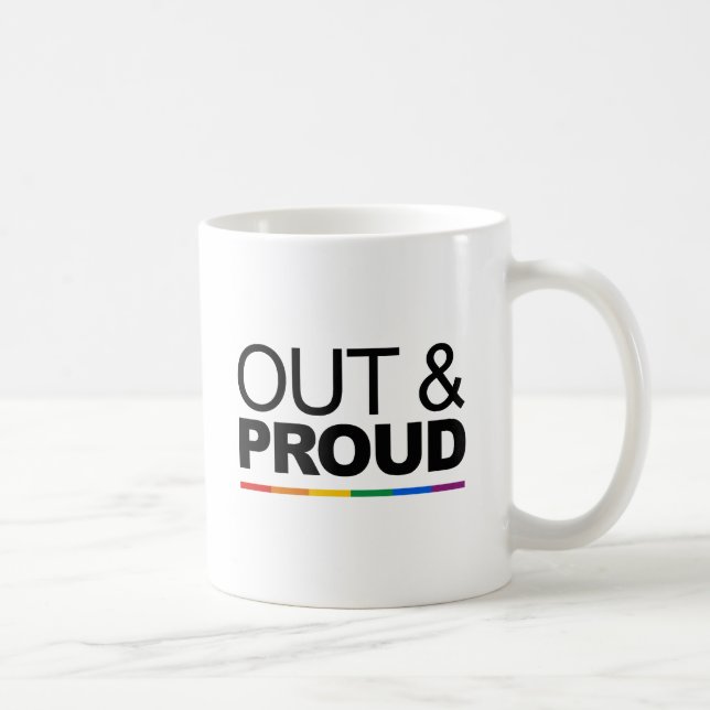 OUT & PROUD COFFEE MUG (Right)
