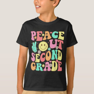 Out Second Grade Groovy 2nd Grade Last Day Of Scho T-Shirt