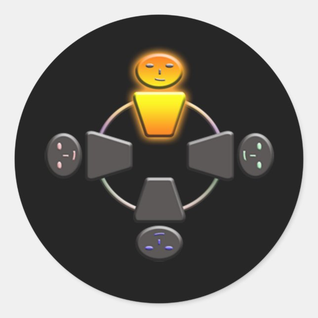 Out-Shine Classic Round Sticker (Front)