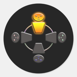 Out-Shine Classic Round Sticker