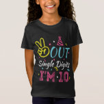 Out Single Digits I'm 10 Year Old 10th Birthday  T-Shirt<br><div class="desc">10th Birthday Idea for Girl, 10 Years Old, Out Single Digits I'm 10 Years for Boys and Girls Pastel Tie Dye is lovely and cute birthday presents. A sweet Tie Dye design graphics for your daughter, son, teenager, sister, brother turning 10 Years Old. Happy 10th birthday present for daughter, granddaughter,...</div>