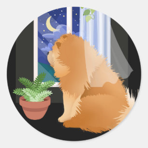 OUT THERE SOMEWHERE Chow Stickers 2 sizes