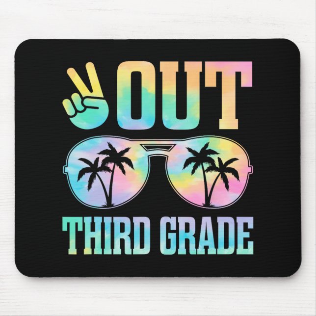 Out Third Grade Last Day Of School Graduation Gift Mouse Pad (Front)