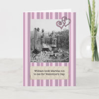 Out to Eat Great Depression Valentine's Day Card