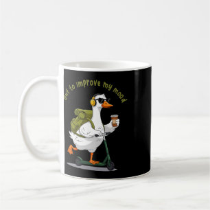 Out To Improve My Mood Funny Goose Mental Health C Coffee Mug