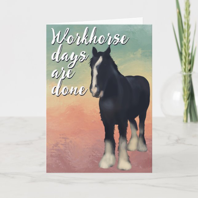 Out to Pasture Retirement Card (Front)