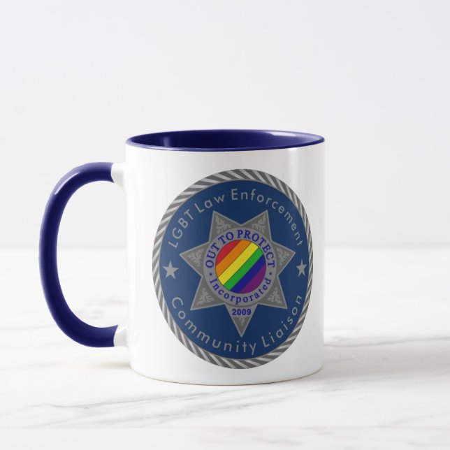 Out To Protect LGBT Law Enforcement Liaison Mug (Left)