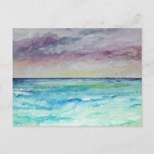 Out to Sea from Chapel Porth, Cornwall Postcard (Front)