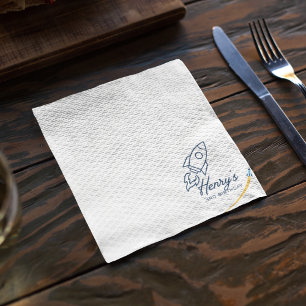 Out to Space Birthday Party Napkin