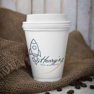 Out to space Birthday Party Paper cup