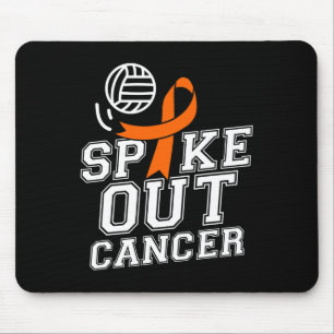 Out Volleyball Leukaemia Cancer Awareness Ribbon G Mouse Pad