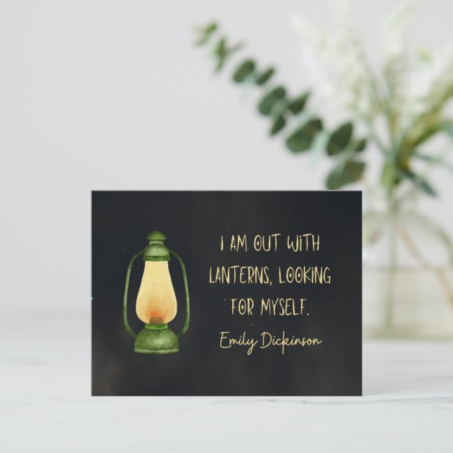 Out with Lanterns  Postcard (Standing Front)
