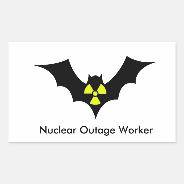 Outage Worker Rectangular Sticker (Front)
