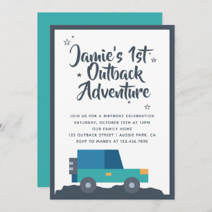 Outback Adventure Birthday Party Invitation
